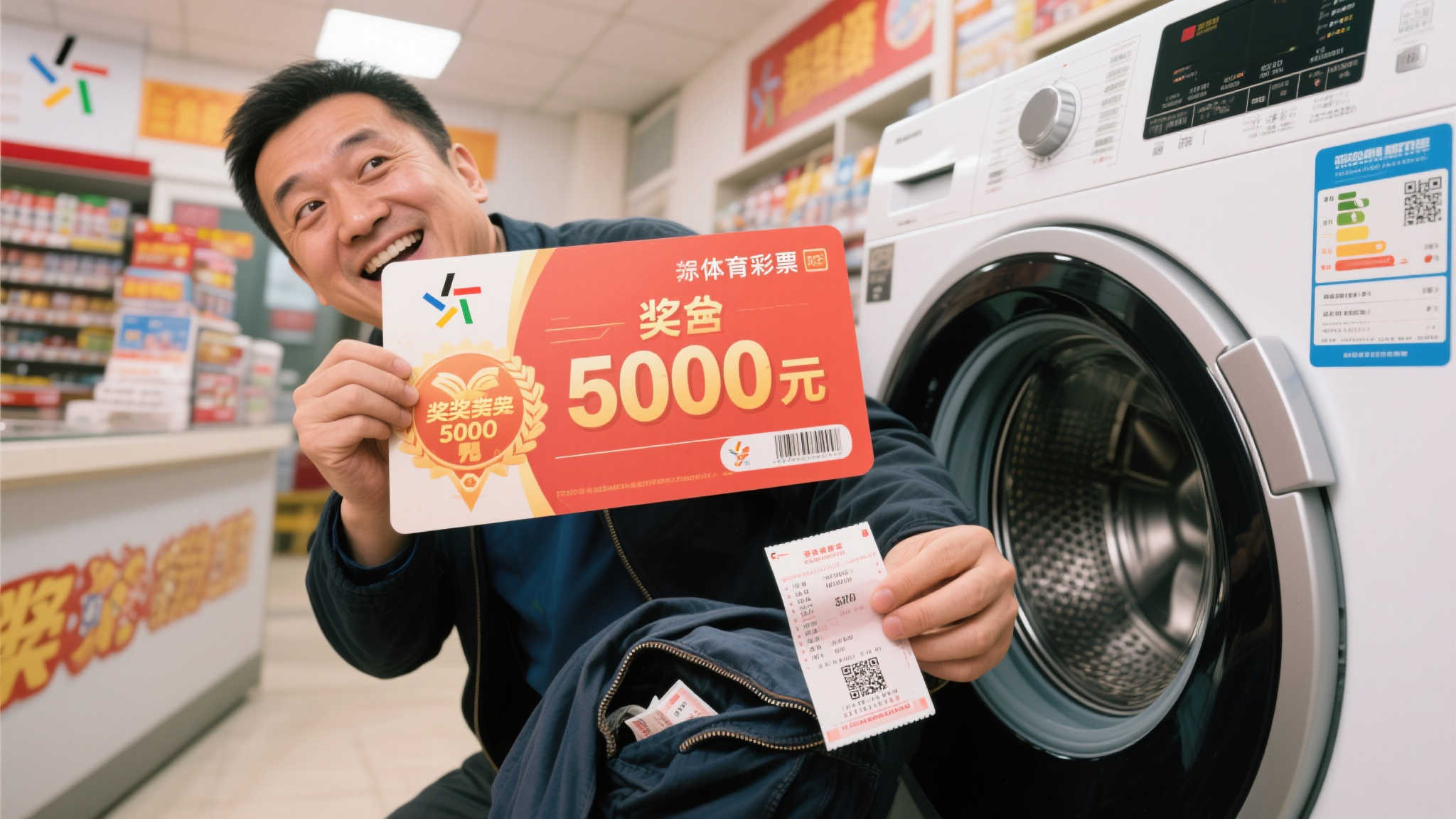 惊魂未定！男子险失500万体彩大奖，差点将彩票洗毁