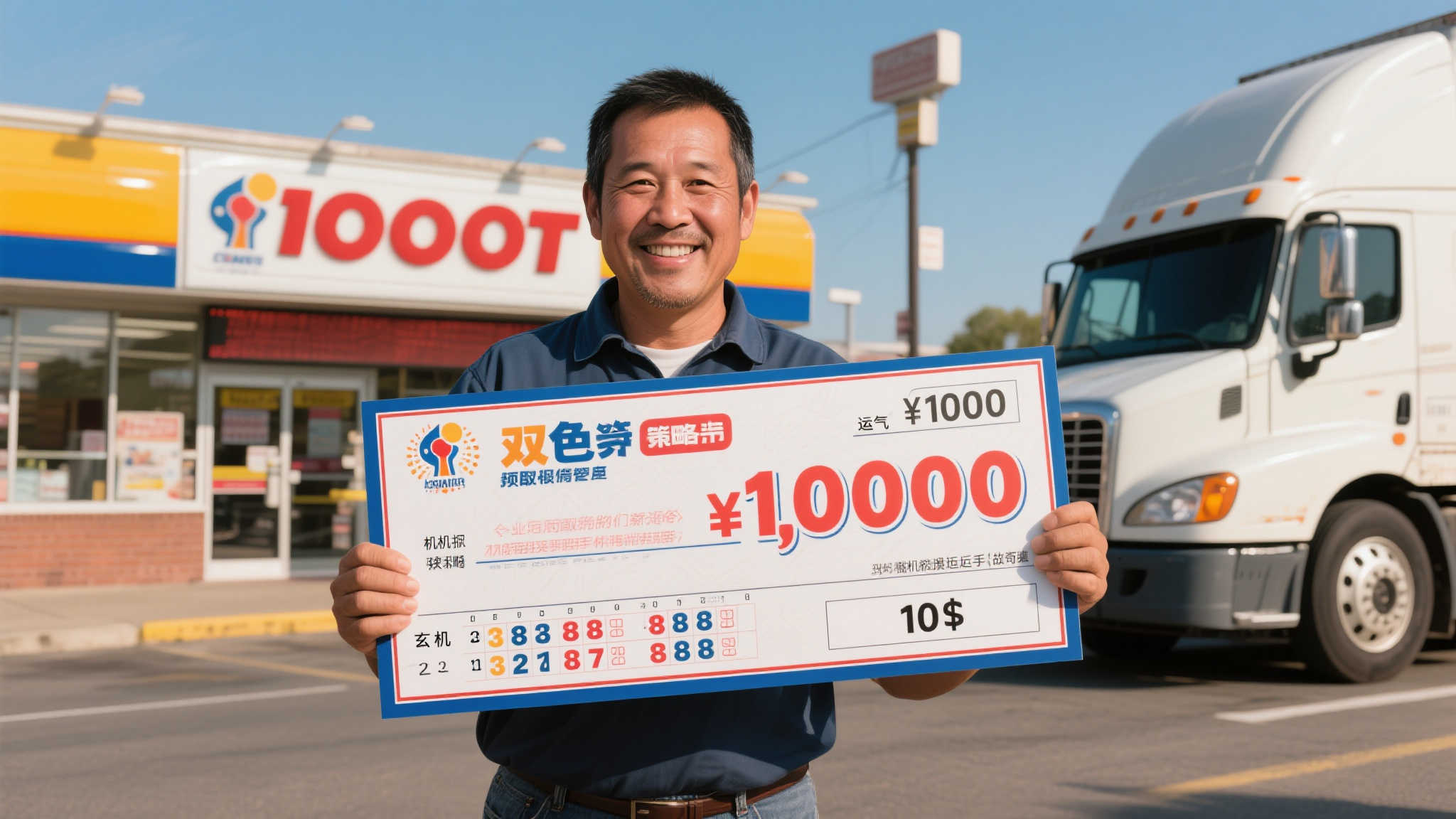 货车司机机选双色球10元揽1000万 选号后仍精挑细选 货车司机机选双色球10元揽1000万 选号后仍精挑细选