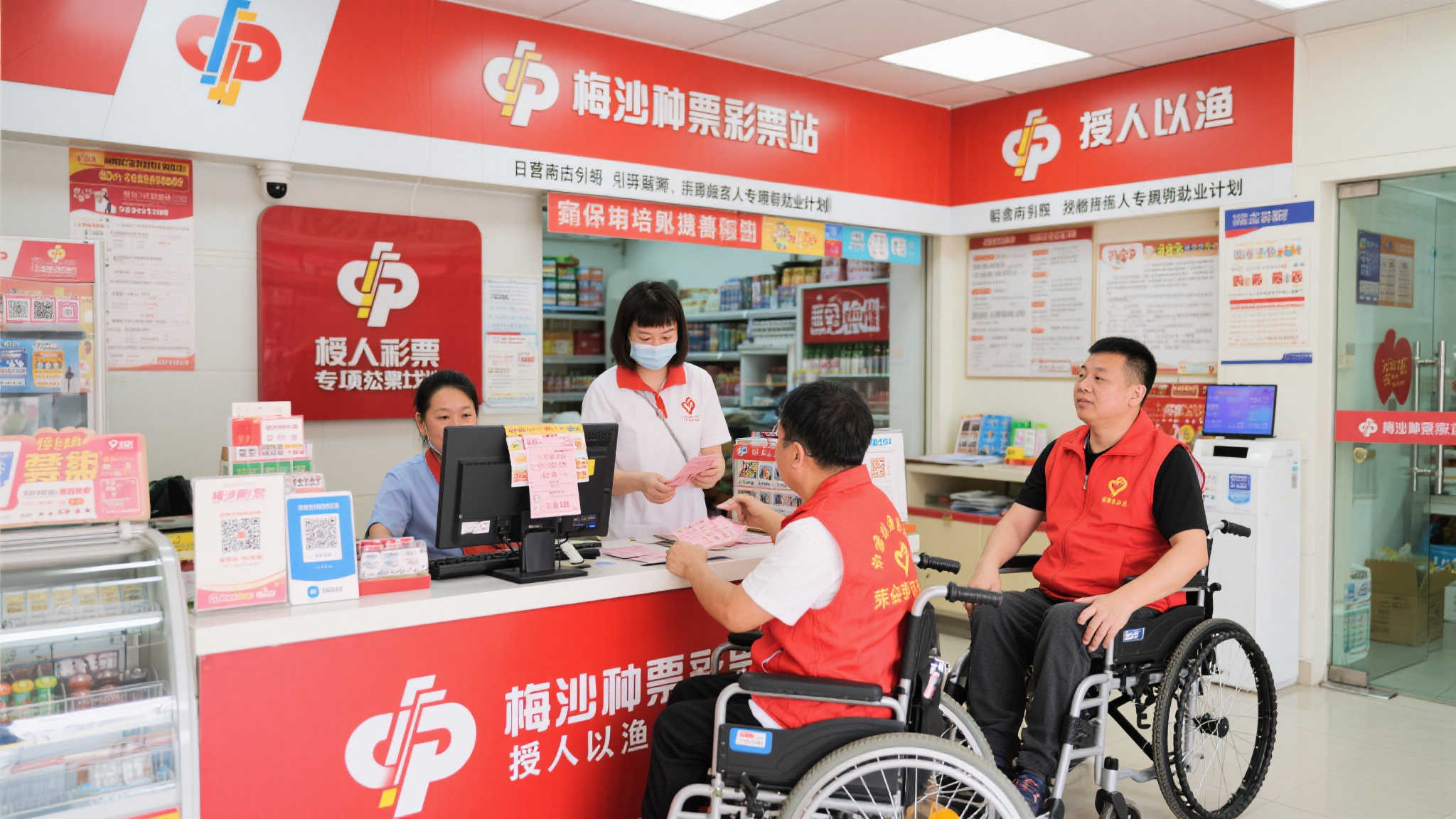 梅沙福彩销售站探索助残新路径 树立公益与商业融合典范