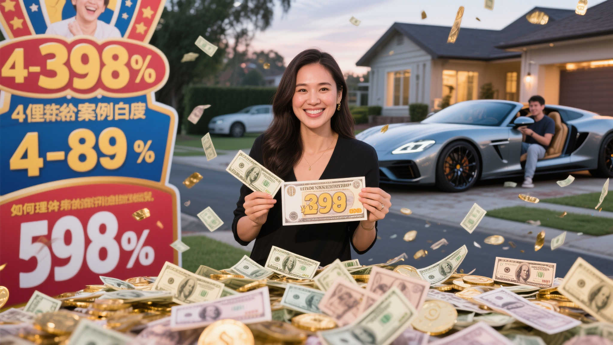 女子喜中1.08亿大奖 助友还债并购置新居-图