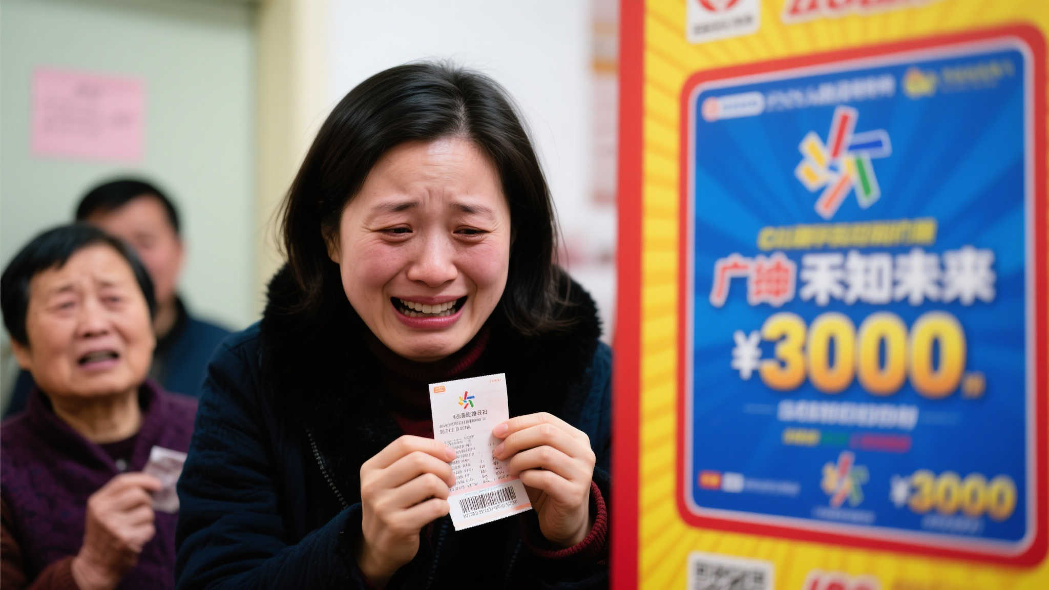 女子刮出福彩百万大奖心神不宁 当日下午急忙兑奖