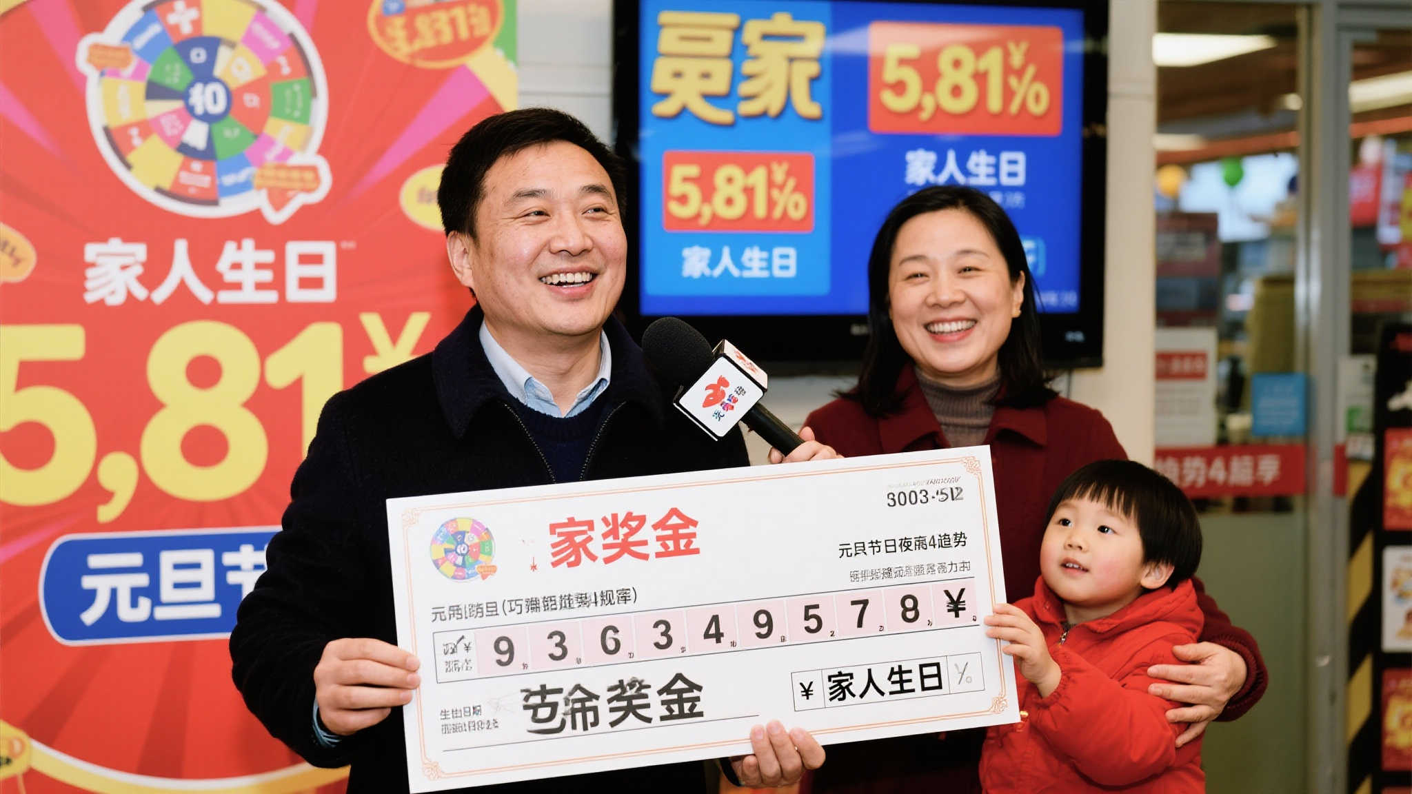 元旦惊喜：男子凭家人生日号码揽获大乐透781万